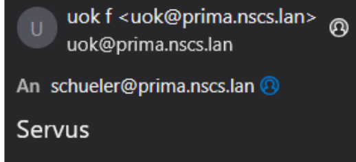 Sender Whitelist - uok erlaubt