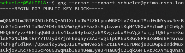 Export Key