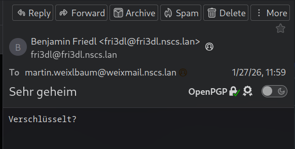 Thunderbird encrypted email